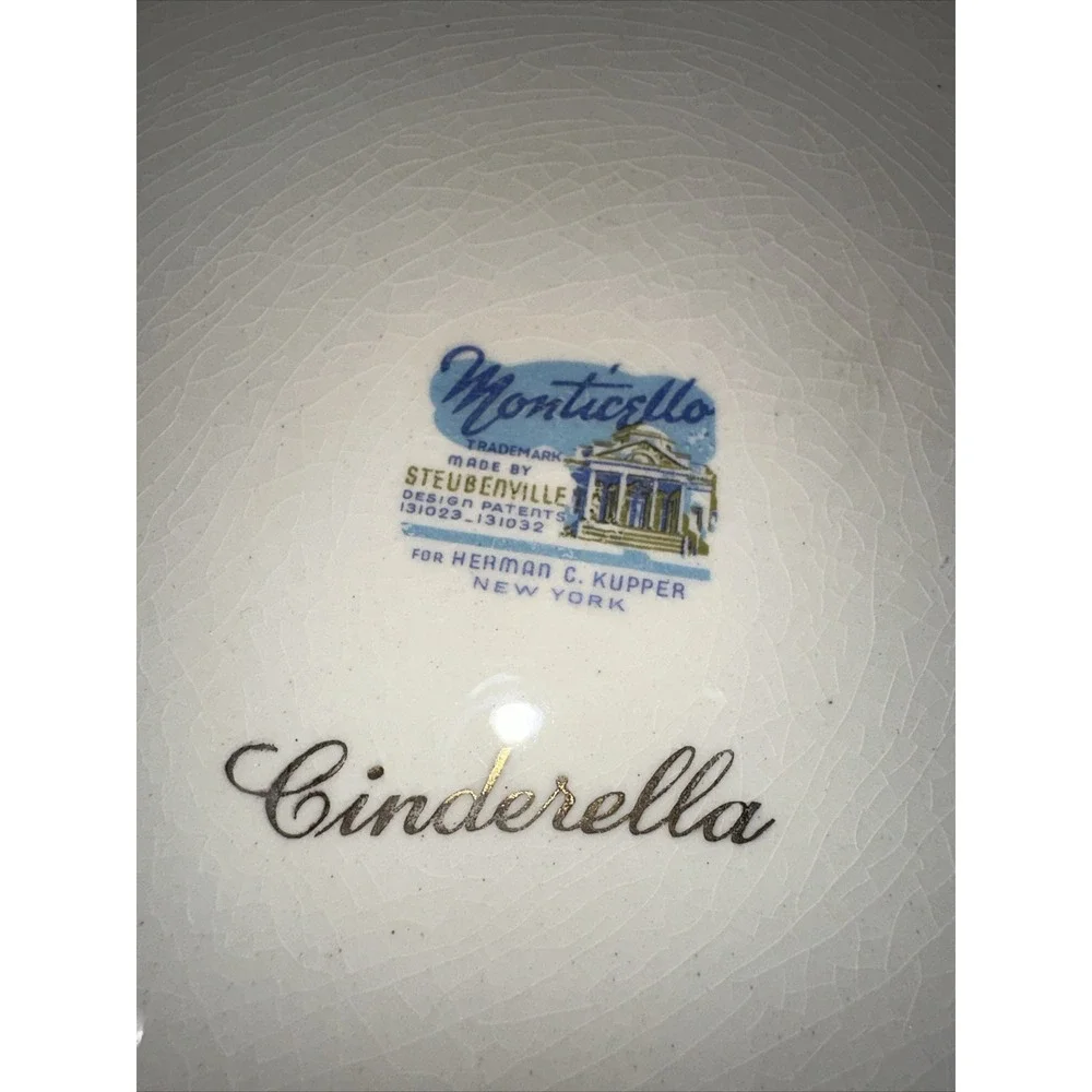 Monticello Made‎ By Steubenville 131023-131032 Dinner Plate - Blue/Gray